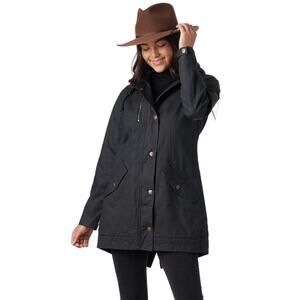 Kavu Black Sundowner Jacket Size XL Plaid Lined Zip Snap Front